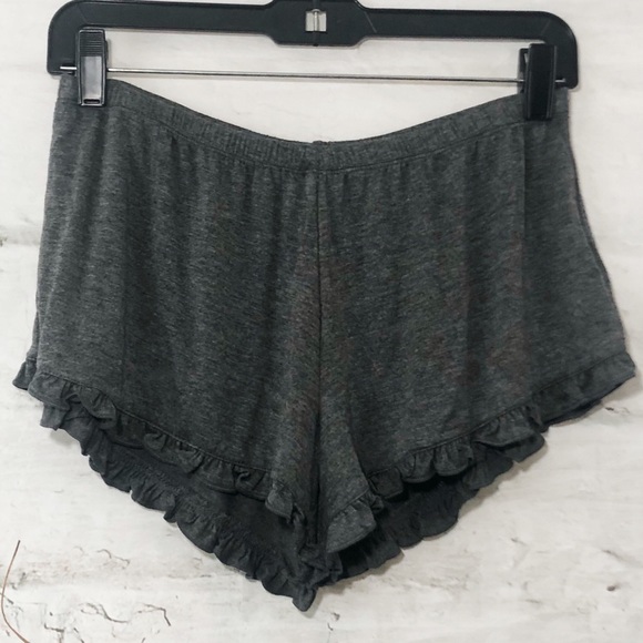 Gray Ruffle Shorts - Picture 3 of 4